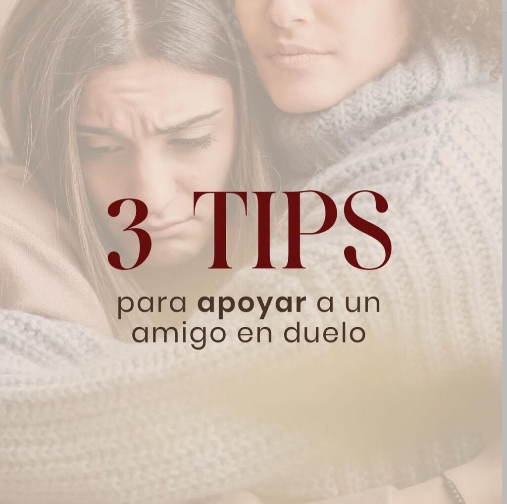 3 tips para apoyar a un amigo en duelo